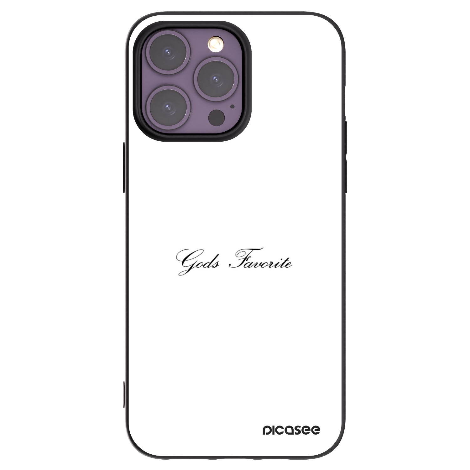 Picasee Μαύρη θήκη σιλικόνης για Apple iPhone 14 Pro Max - Gods Favorite