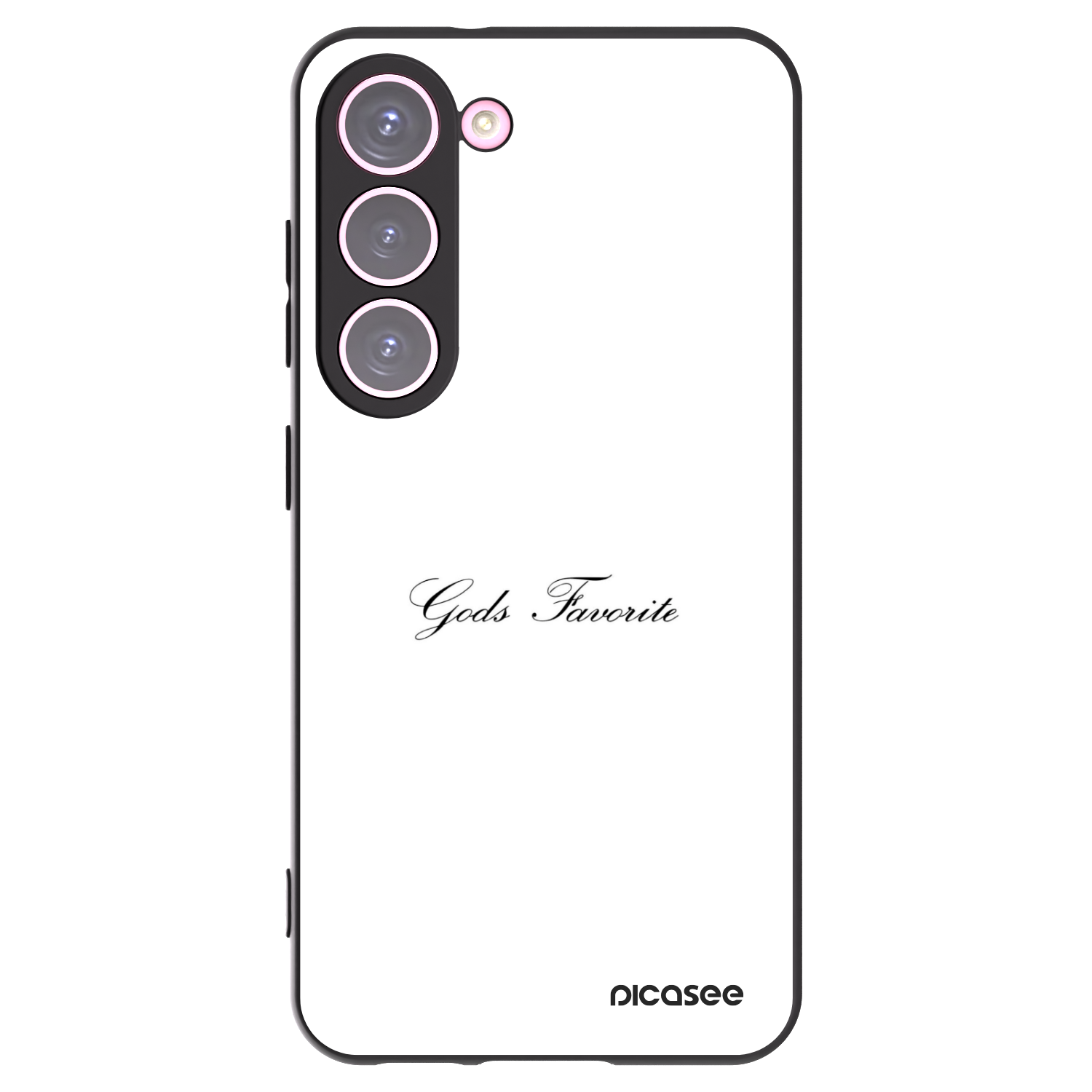 Picasee Μαύρη θήκη σιλικόνης για Samsung Galaxy S23 5G - Gods Favorite