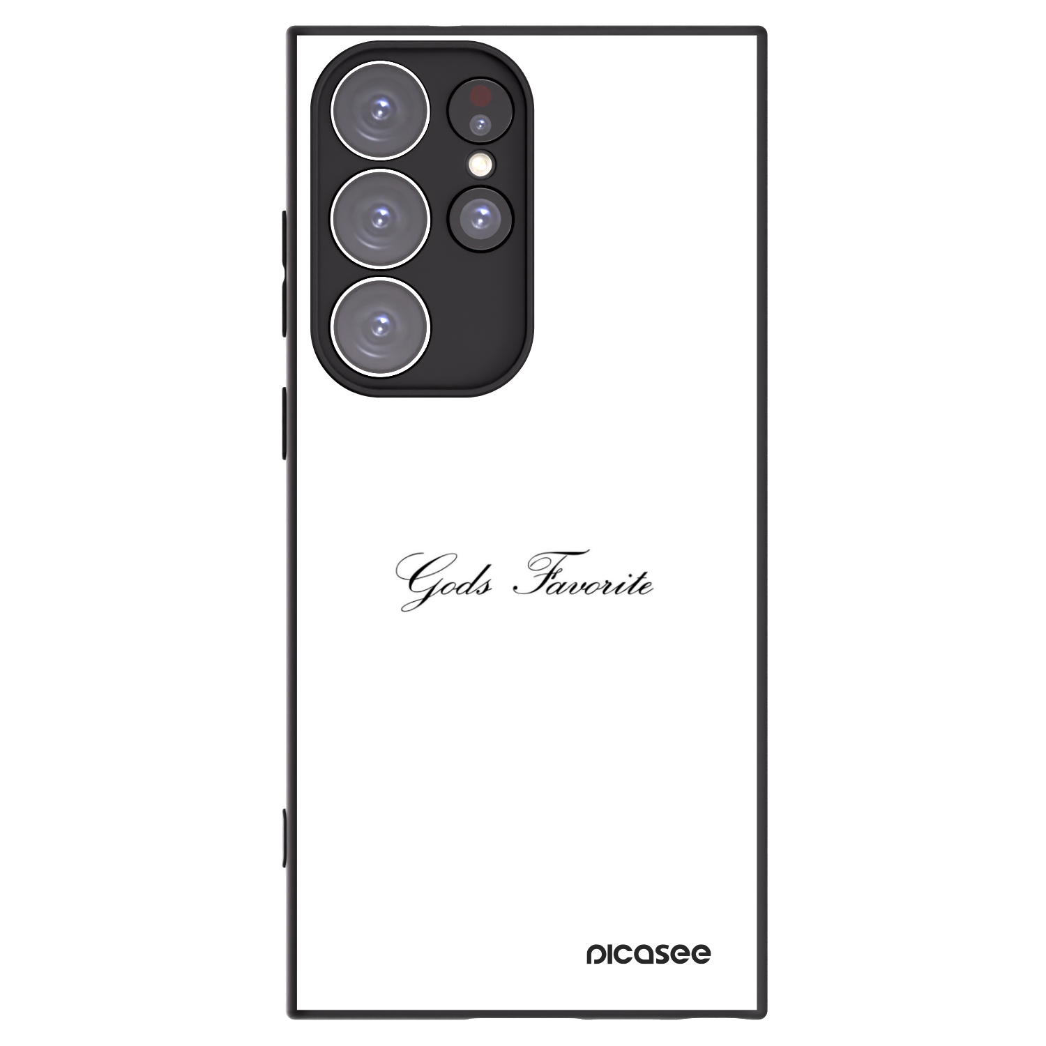 Picasee Μαύρη θήκη σιλικόνης για Samsung Galaxy S23 Ultra 5G - Gods Favorite