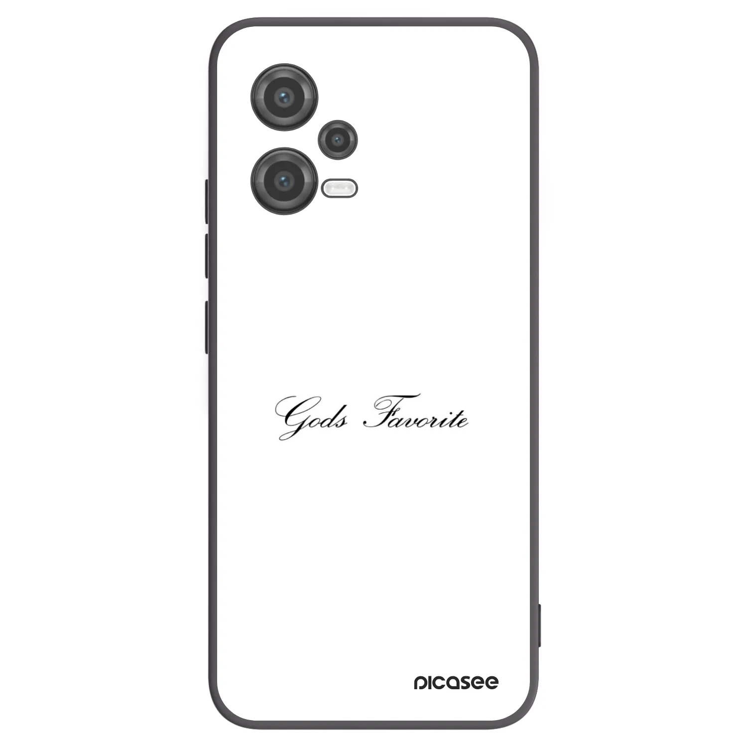 Picasee Μαύρη θήκη σιλικόνης για Xiaomi Poco X5 - Gods Favorite