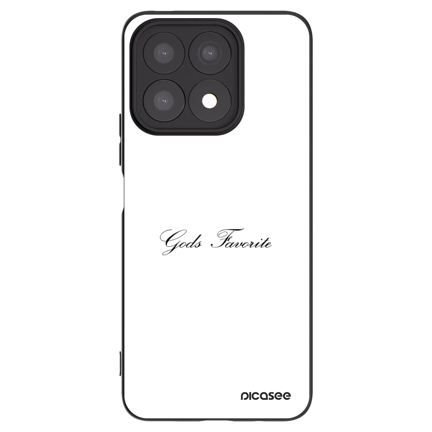 Picasee Μαύρη θήκη σιλικόνης για Honor X8a - Gods Favorite