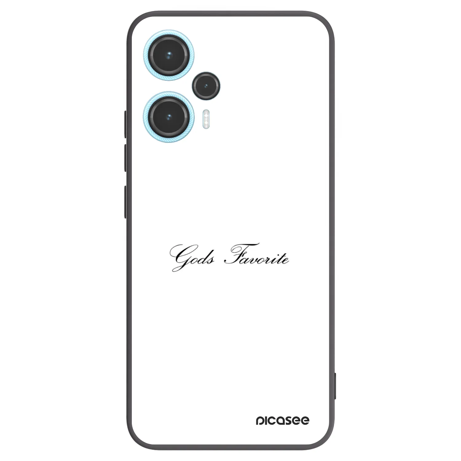 Picasee Μαύρη θήκη σιλικόνης για Xiaomi Poco F5 - Gods Favorite