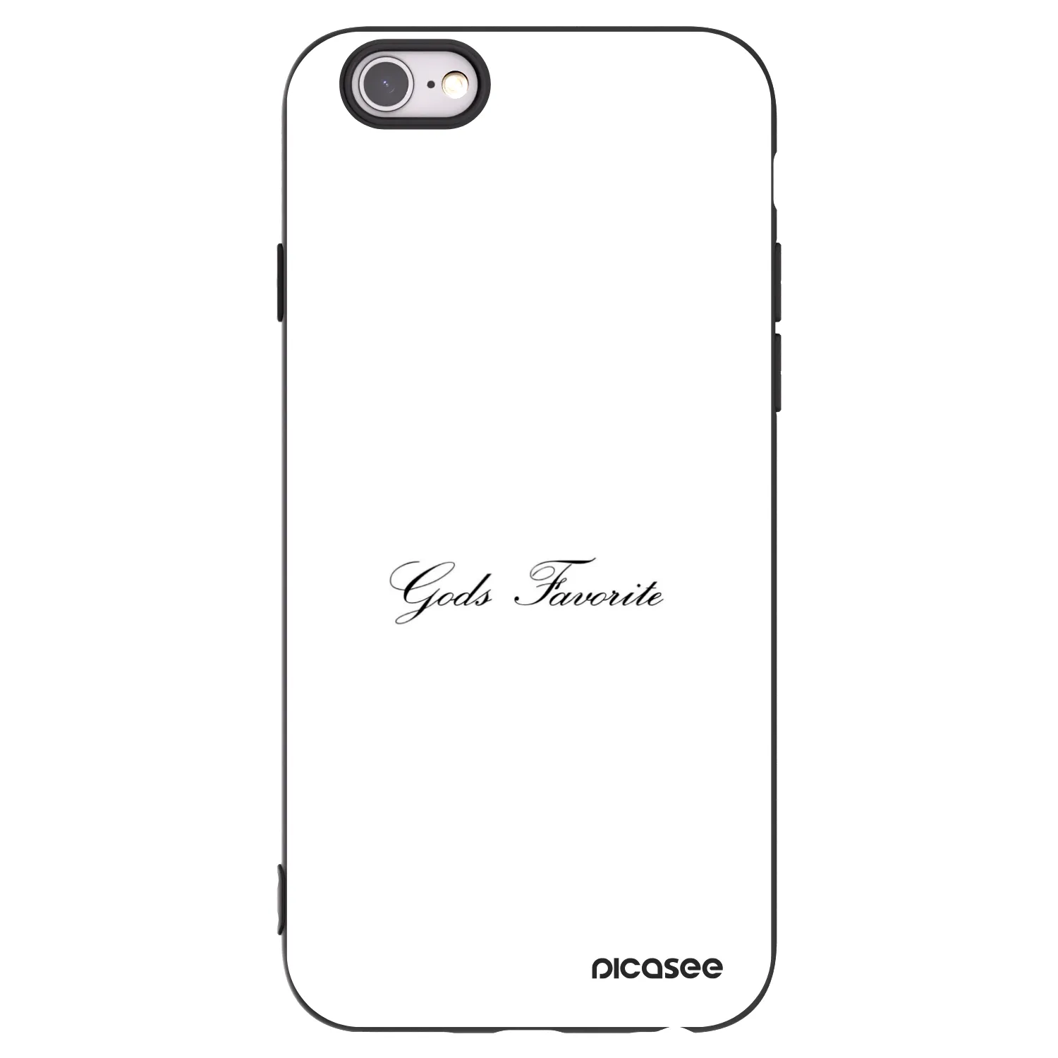Picasee Μαύρη θήκη σιλικόνης για Apple iPhone 6/6S - Gods Favorite
