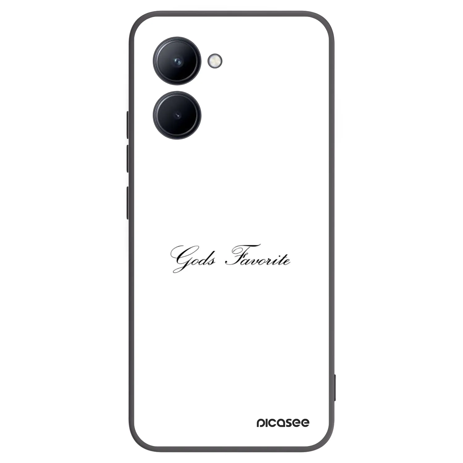 Picasee Μαύρη θήκη σιλικόνης για Realme C33 (2023) - Gods Favorite