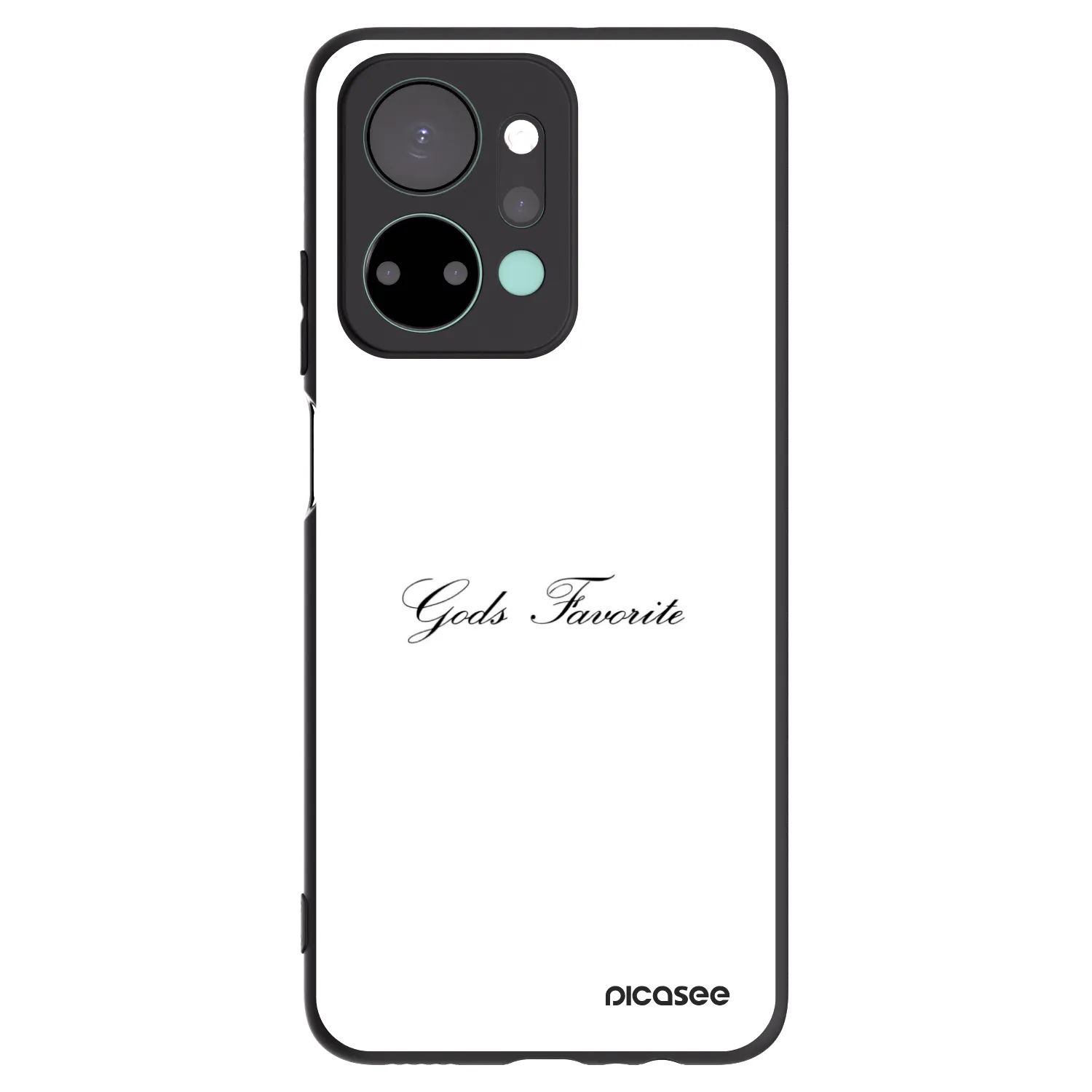Picasee Μαύρη θήκη σιλικόνης για Honor X7a - Gods Favorite