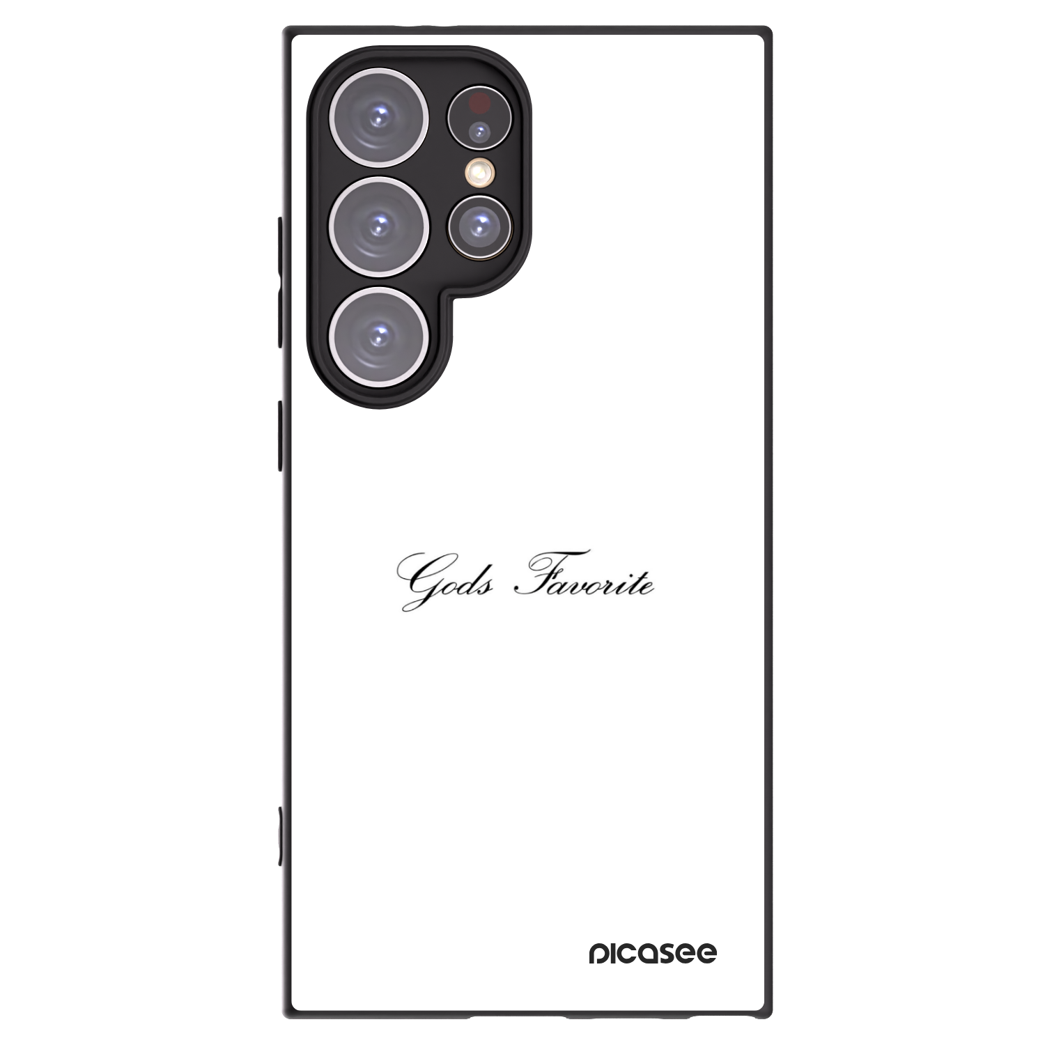 Picasee Μαύρη θήκη σιλικόνης για Samsung Galaxy S24 Ultra S928B 5G - Gods Favorite