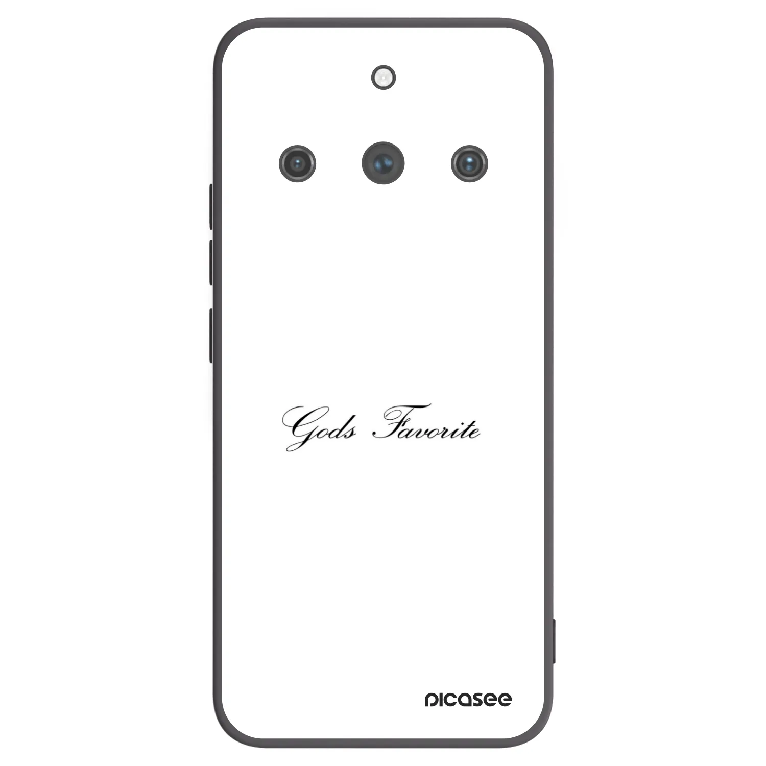 Picasee Μαύρη θήκη σιλικόνης για Realme 11 Pro+ - Gods Favorite