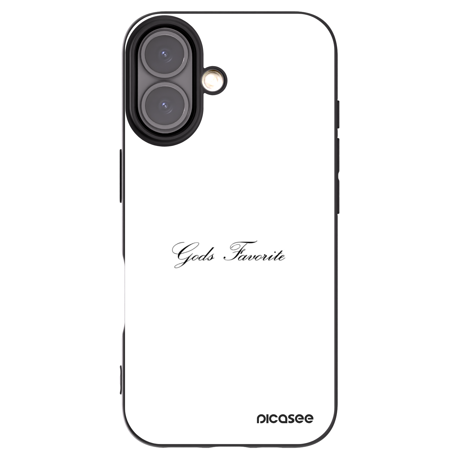 Picasee Μαύρη θήκη σιλικόνης για Apple iPhone 16 - Gods Favorite