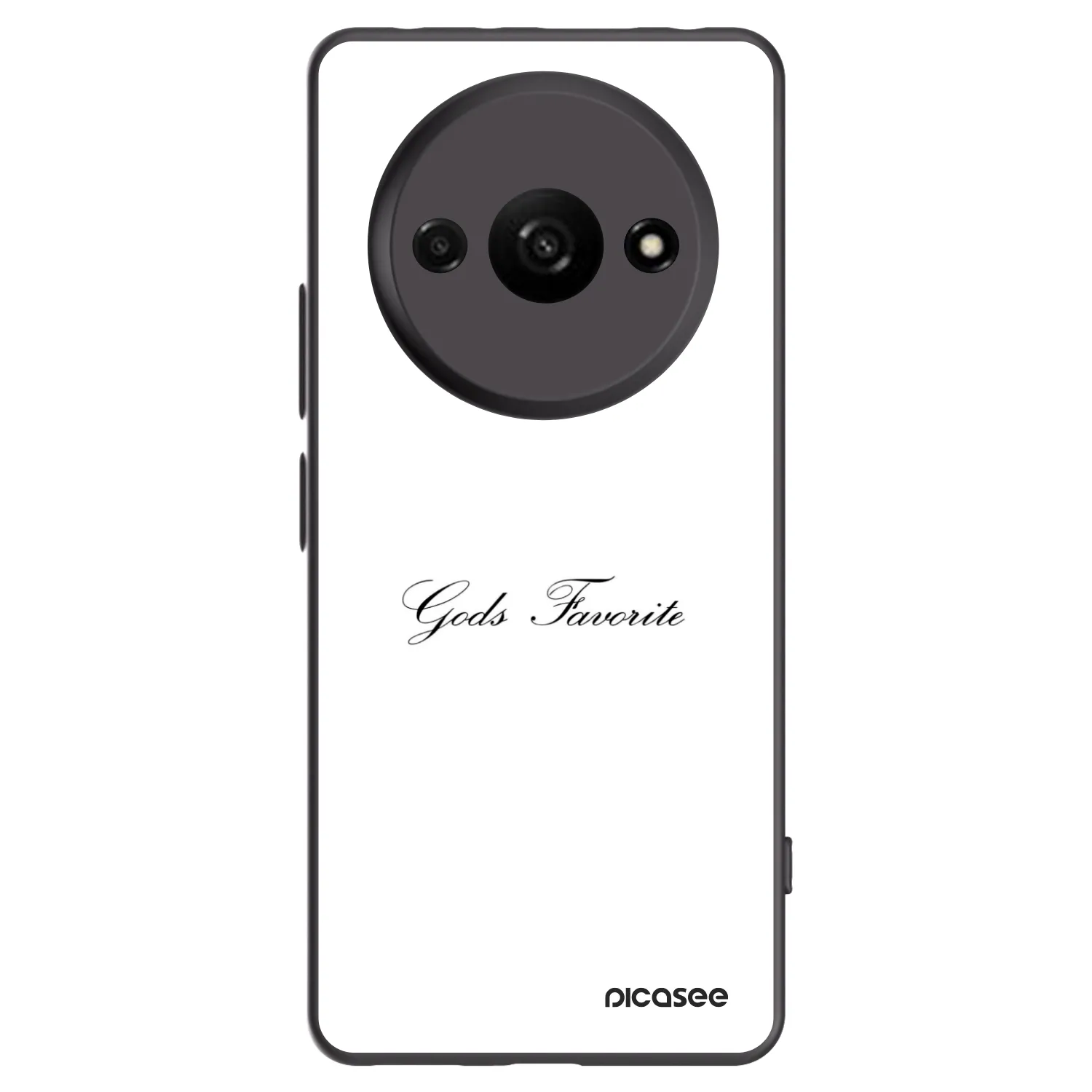 Picasee Μαύρη θήκη σιλικόνης για Xiaomi Redmi A3 - Gods Favorite