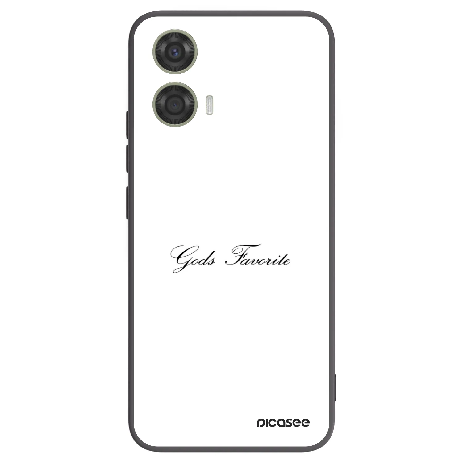 Picasee Μαύρη θήκη σιλικόνης για Motorola Moto G24 - Gods Favorite