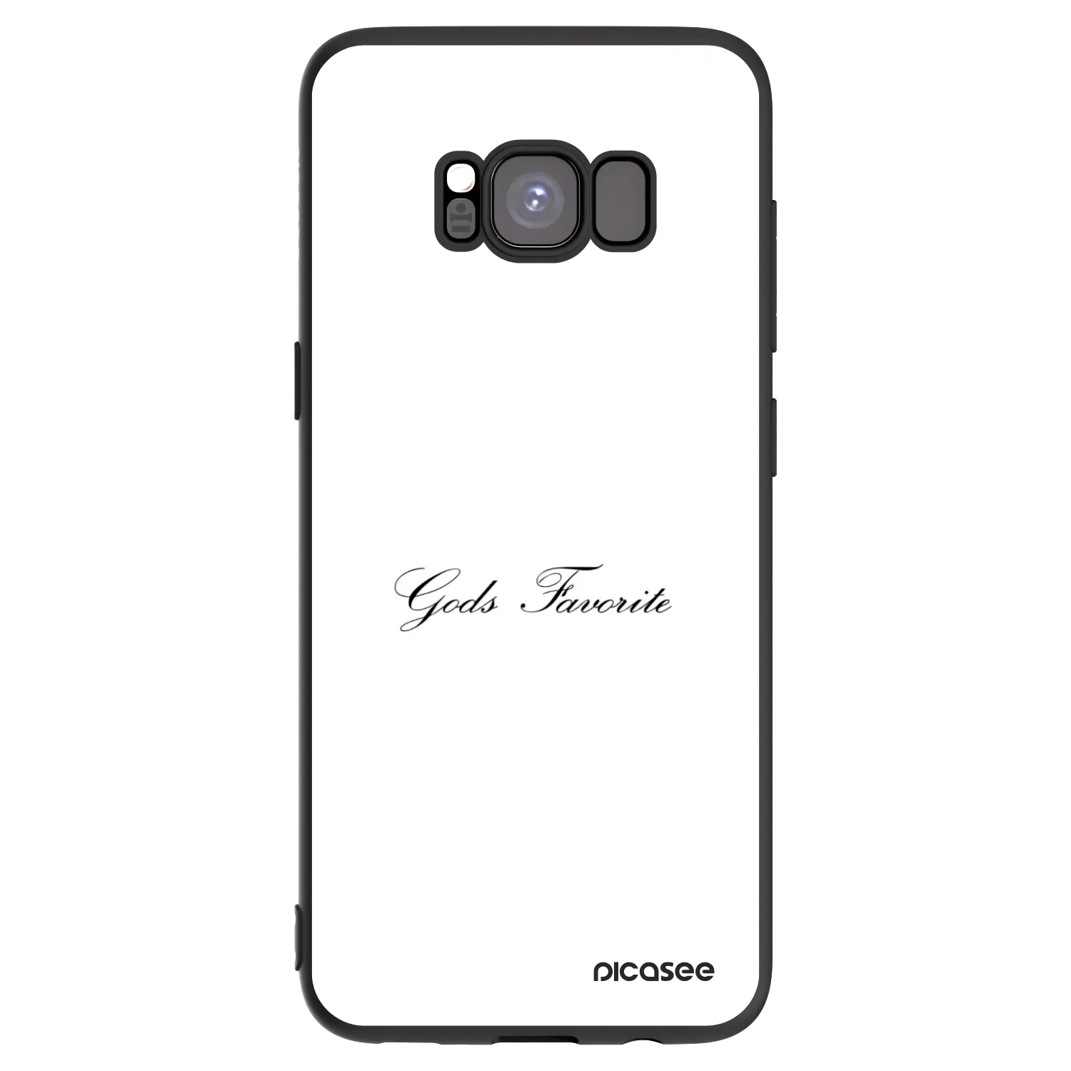 Picasee Μαύρη θήκη σιλικόνης για Samsung Galaxy S8 G950F - Gods Favorite