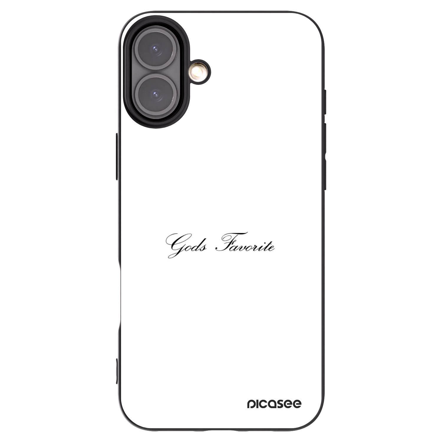 Picasee Μαύρη θήκη σιλικόνης για Apple iPhone 16 Plus - Gods Favorite