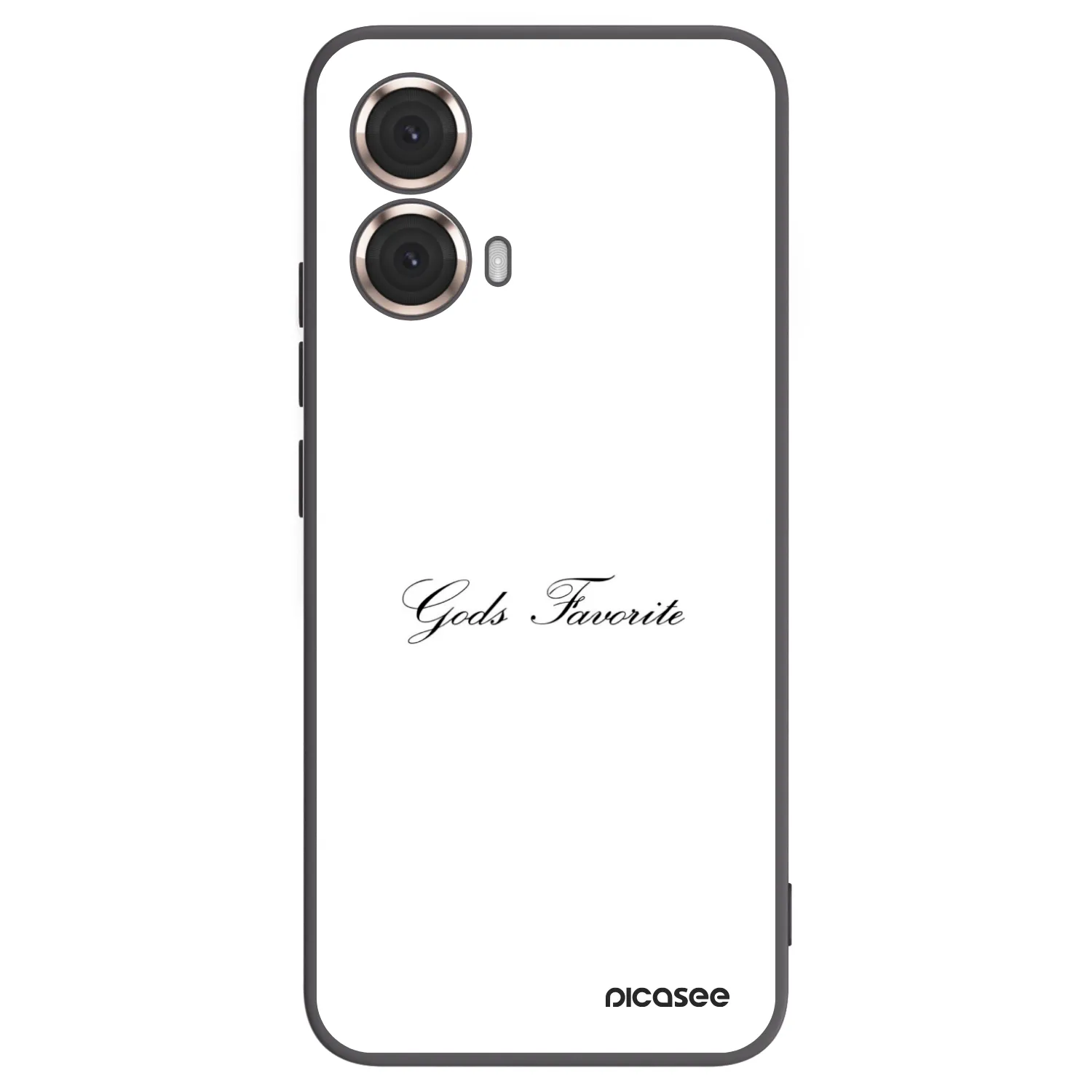 Picasee Μαύρη θήκη σιλικόνης για Motorola Moto G85 - Gods Favorite