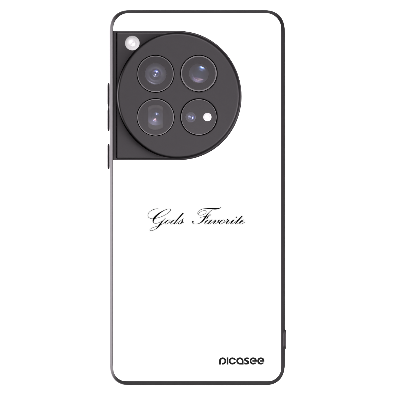 Picasee Μαύρη θήκη σιλικόνης για OnePlus 12 5G - Gods Favorite
