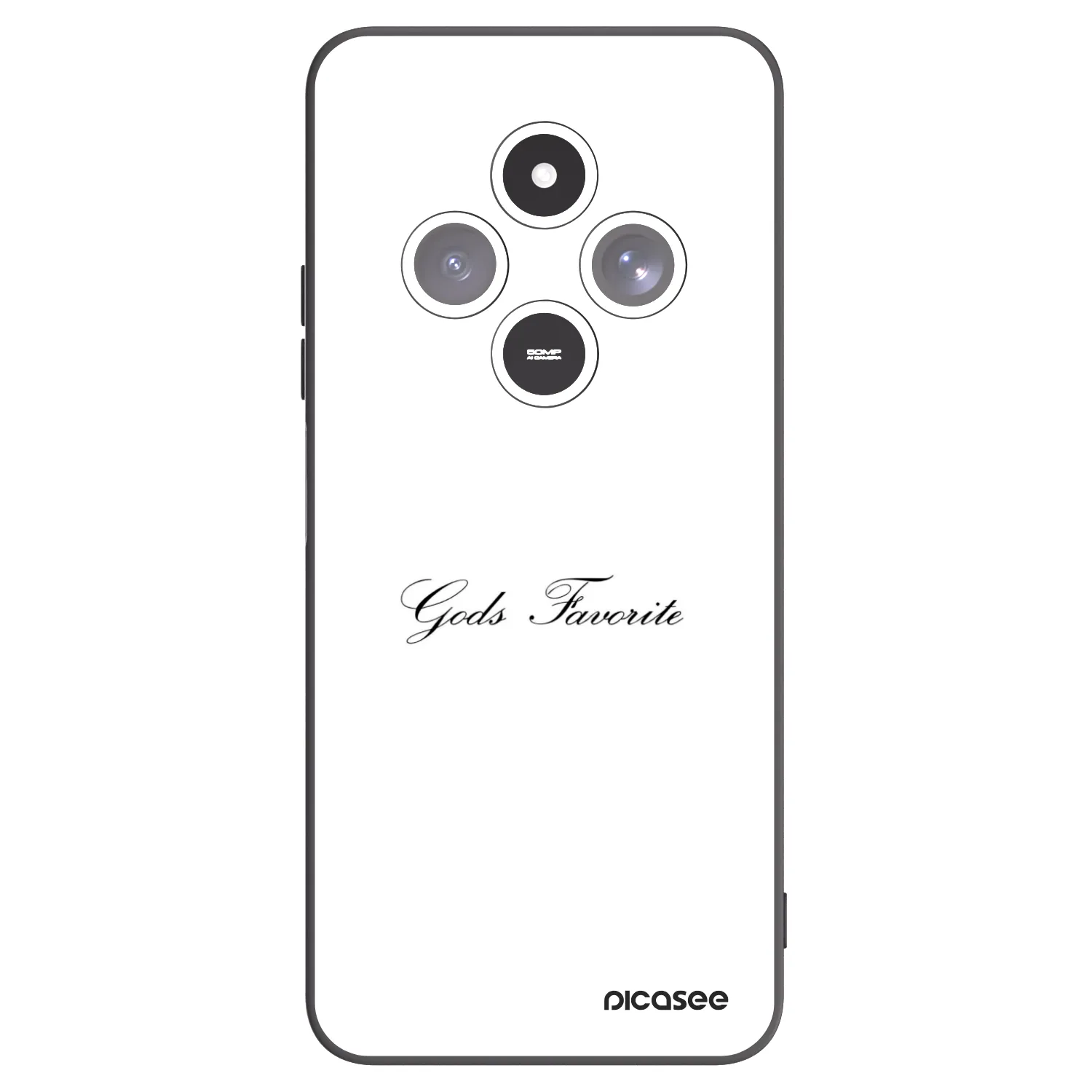 Picasee Μαύρη θήκη σιλικόνης για Xiaomi Redmi 14C - Gods Favorite