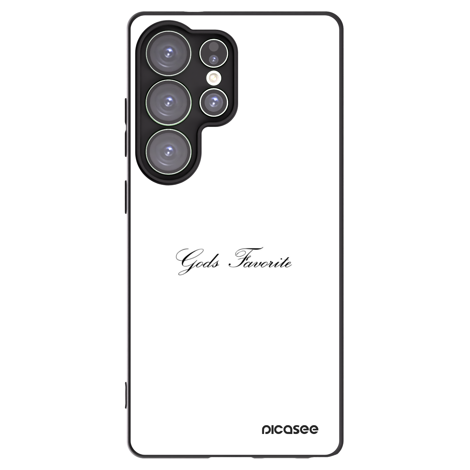 Picasee Μαύρη θήκη σιλικόνης για Samsung Galaxy S25 Ultra 5G - Gods Favorite