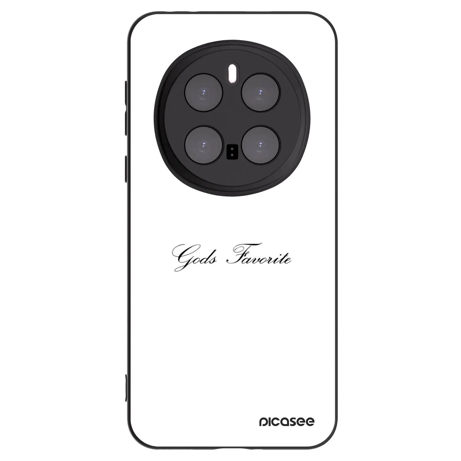 Picasee Μαύρη θήκη σιλικόνης για Honor Magic7 Pro 5G - Gods Favorite