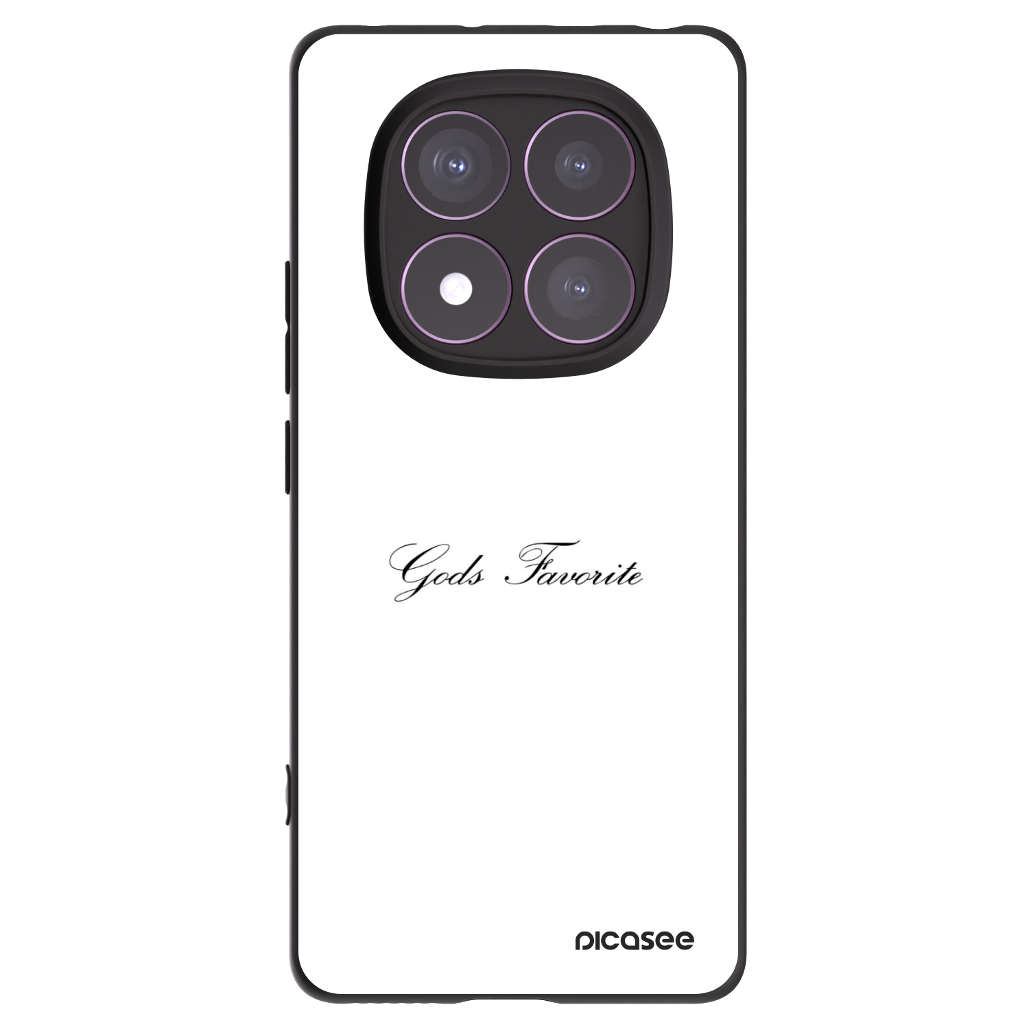 Picasee Μαύρη θήκη σιλικόνης για Xiaomi Redmi Note 14 Pro 4G - Gods Favorite