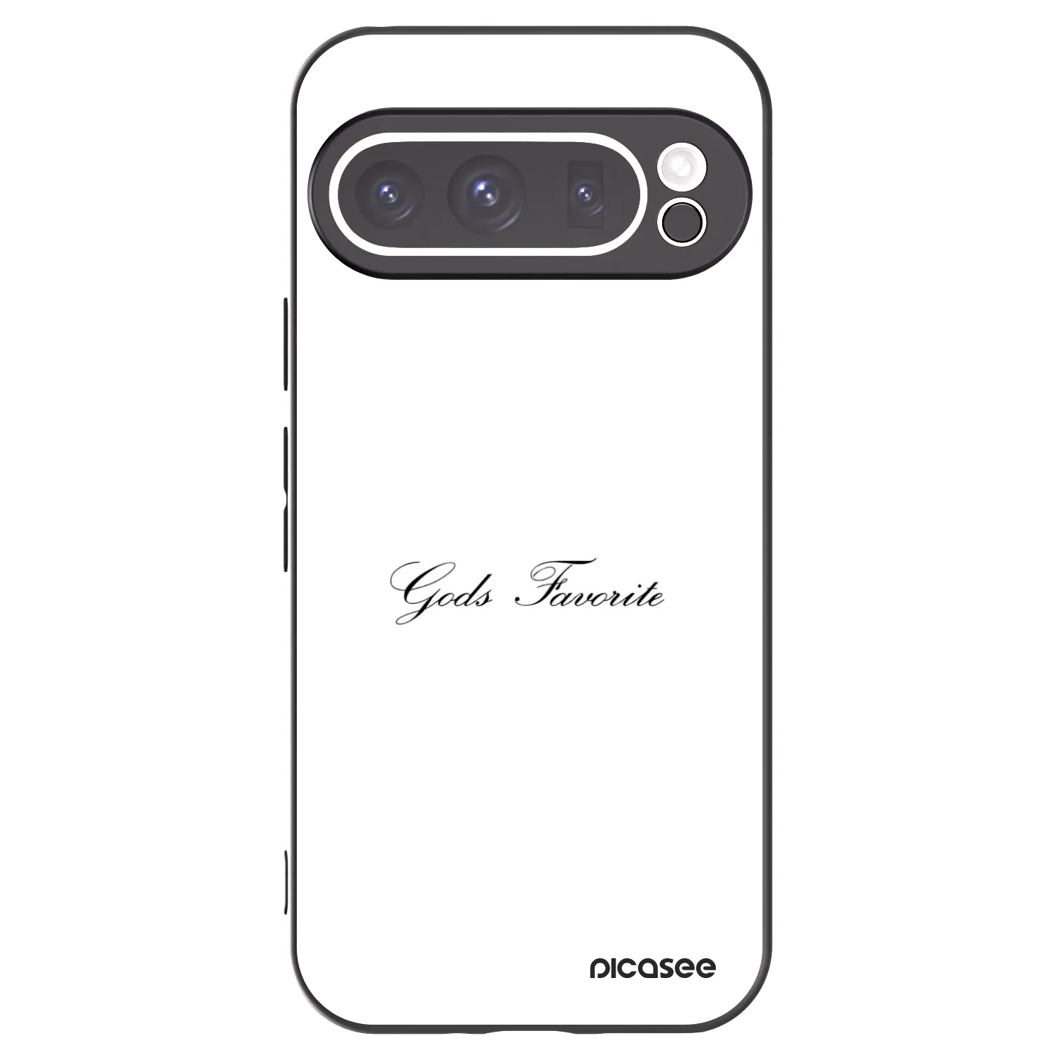 Picasee Μαύρη θήκη σιλικόνης για Google Pixel 9 Pro - Gods Favorite
