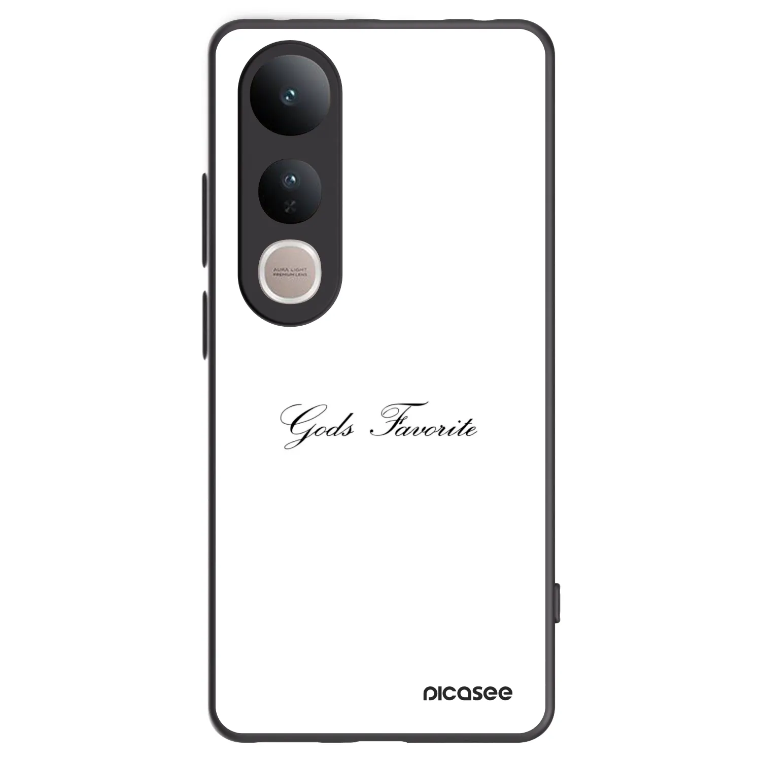 Picasee Μαύρη θήκη σιλικόνης για Vivo V50 Lite 5G - Gods Favorite