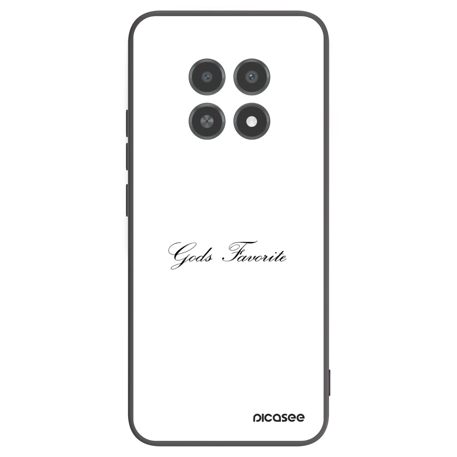 Picasee Μαύρη θήκη σιλικόνης για Realme 12X - Gods Favorite