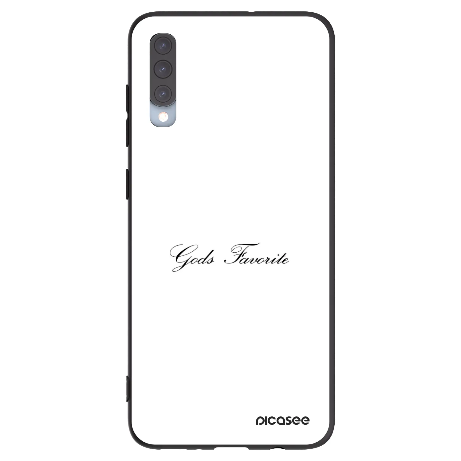 Picasee Μαύρη θήκη σιλικόνης για Samsung Galaxy A70 A705F - Gods Favorite