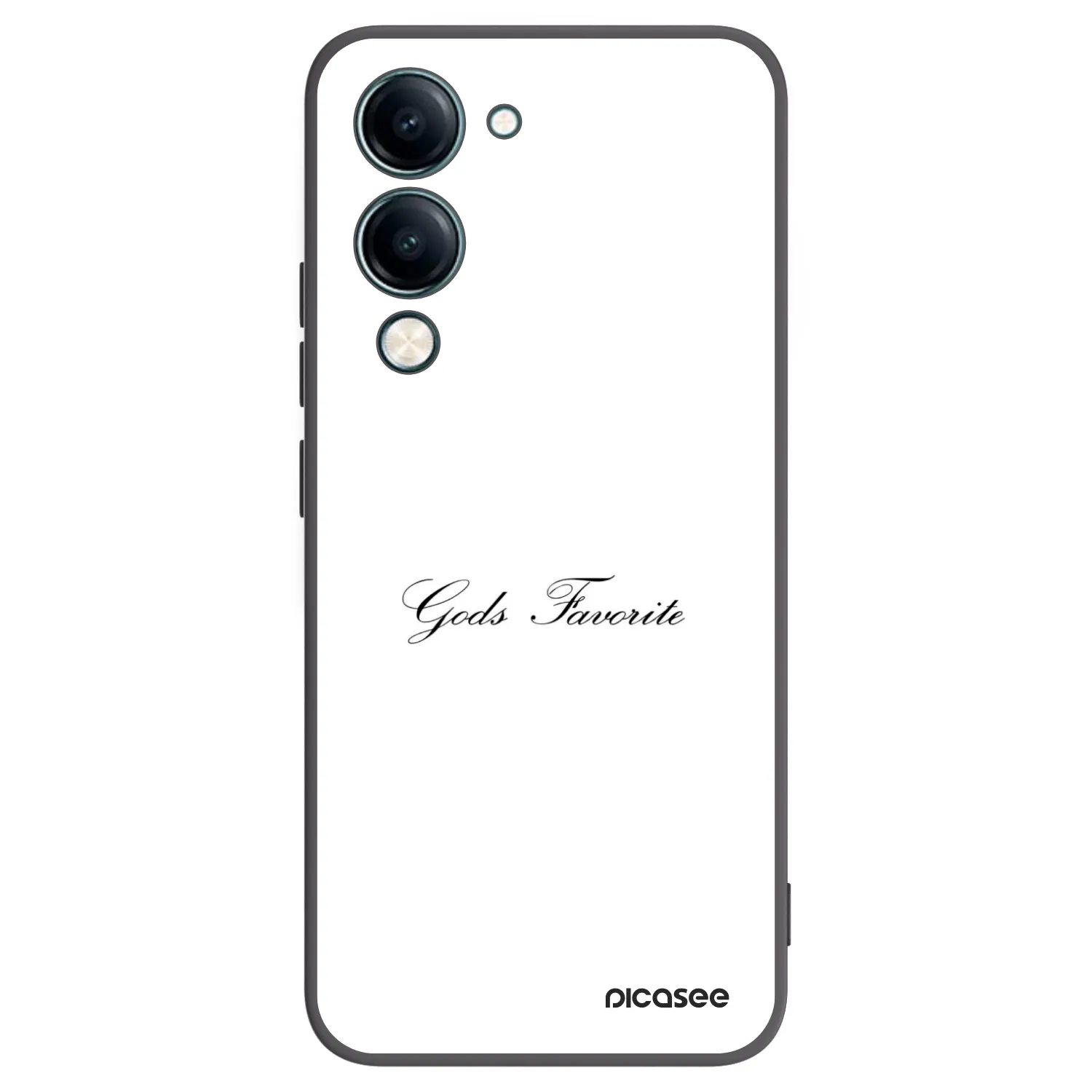 Picasee Μαύρη θήκη σιλικόνης για Vivo Y29s 5G - Gods Favorite