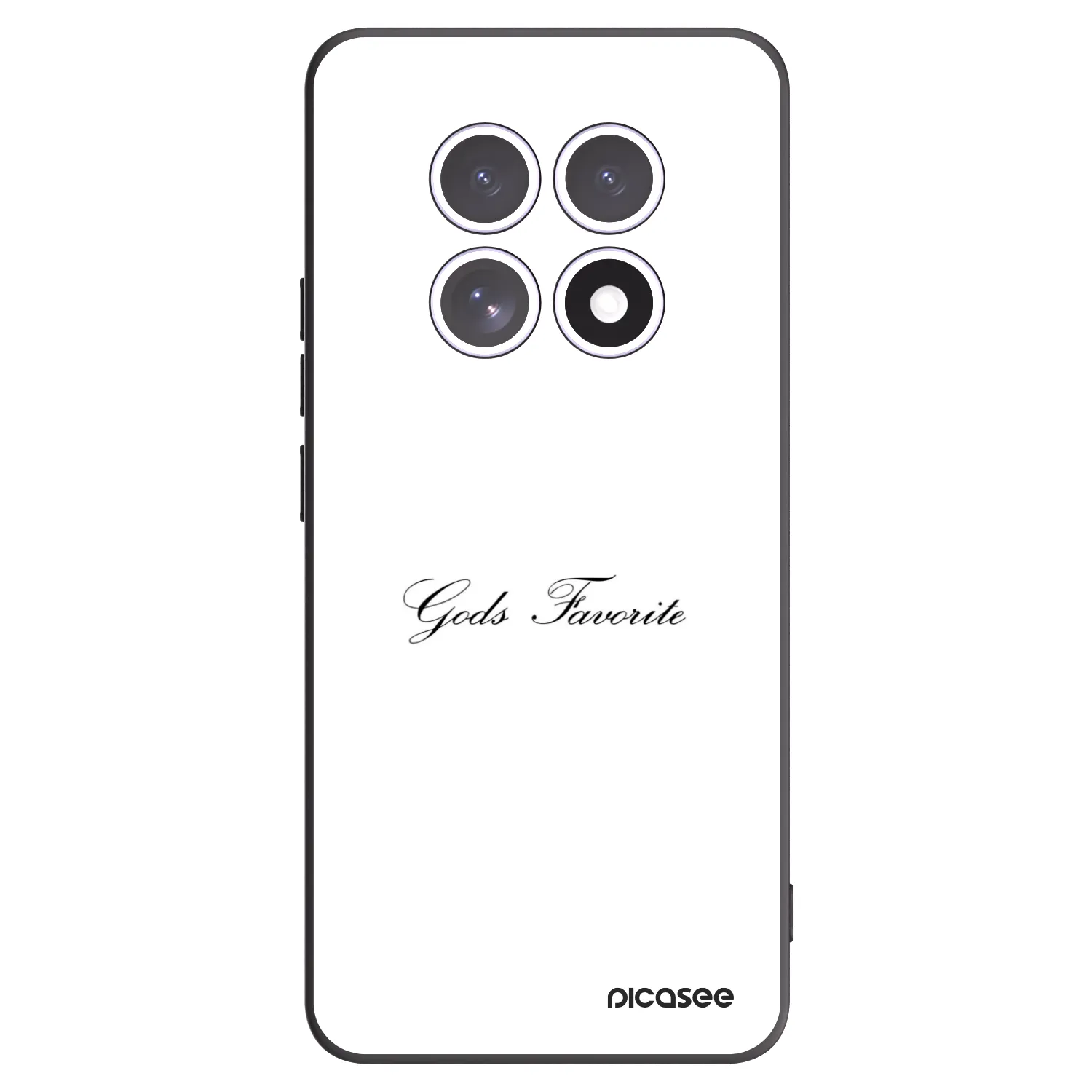 Picasee Μαύρη θήκη σιλικόνης για Xiaomi Redmi Note 15 - Gods Favorite