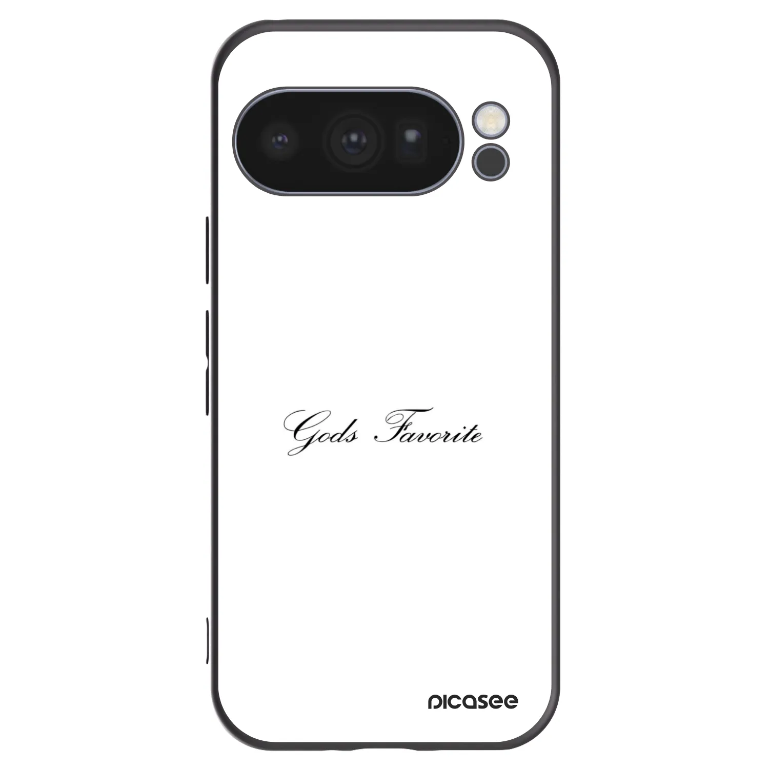 Picasee Μαύρη θήκη σιλικόνης για Google Pixel 10 Pro - Gods Favorite
