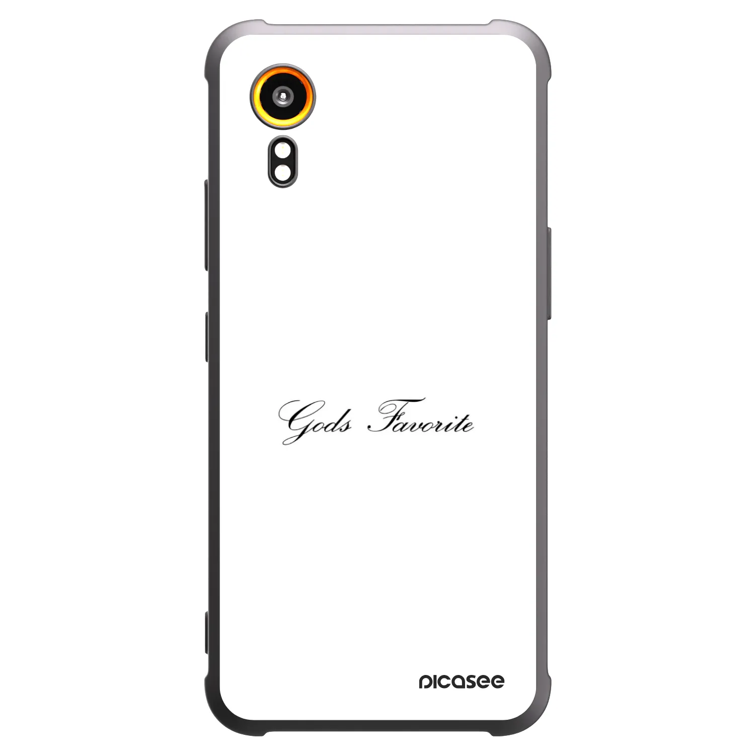Picasee Μαύρη θήκη σιλικόνης για Samsung Galaxy Xcover 7 - Gods Favorite