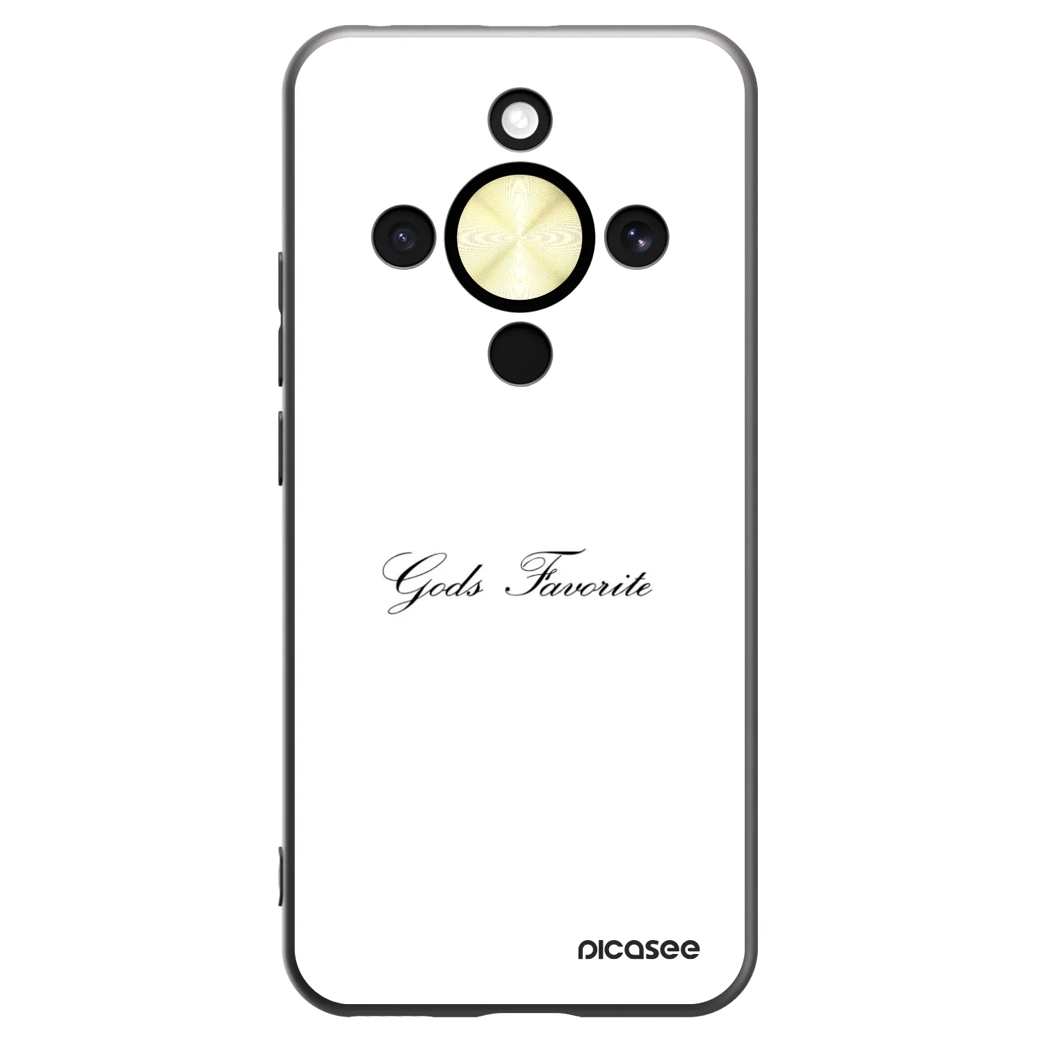 Picasee Μαύρη θήκη σιλικόνης για Honor Magic8 Lite 5G - Gods Favorite