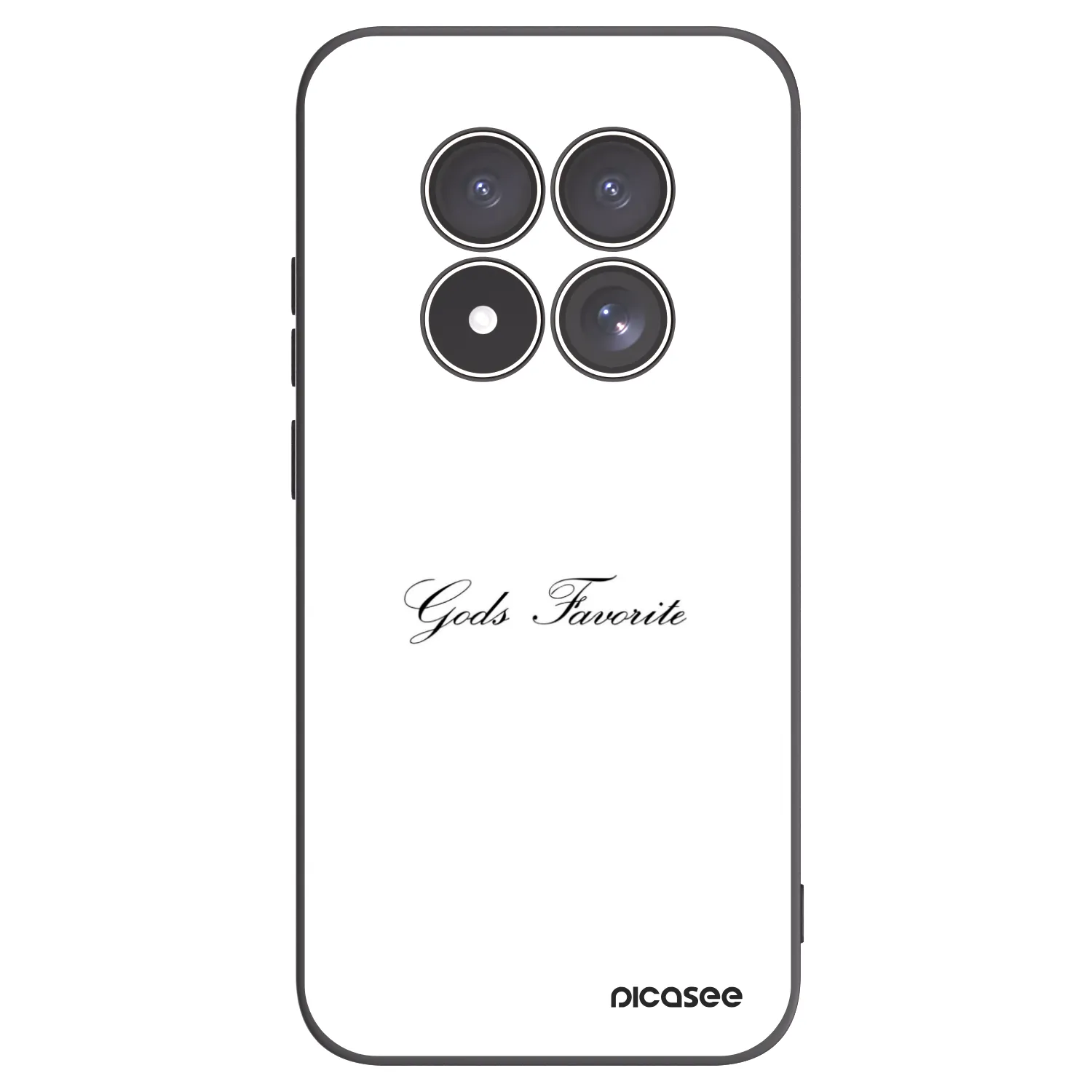 Picasee Μαύρη θήκη σιλικόνης για Xiaomi Redmi Note 15 Pro 5G - Gods Favorite