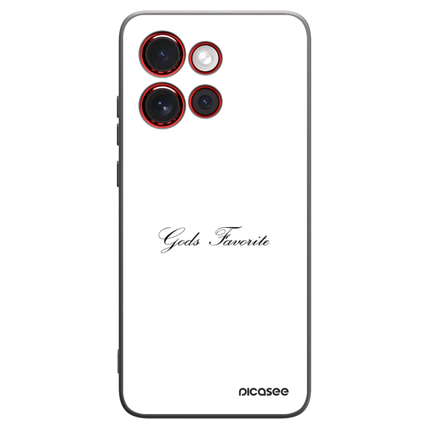 Picasee Μαύρη θήκη σιλικόνης για Motorola Edge 60 Neo 5G - Gods Favorite