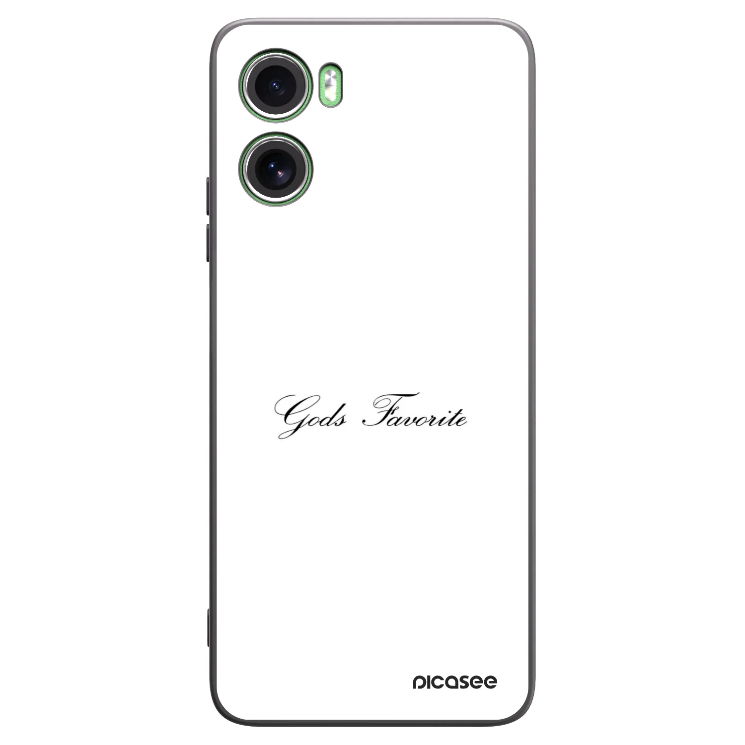 Picasee Μαύρη θήκη σιλικόνης για Motorola Moto G06 - Gods Favorite