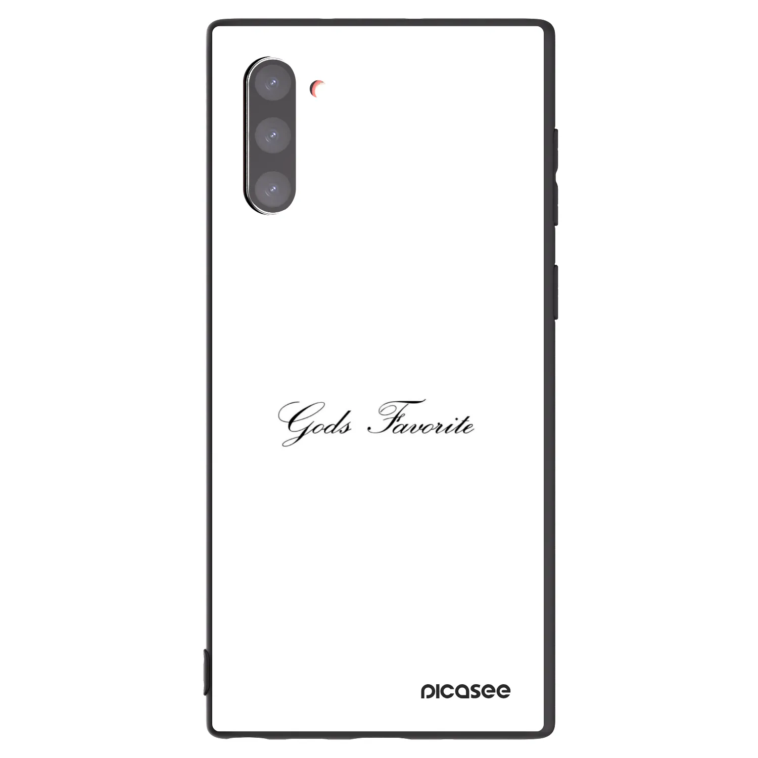 Picasee Μαύρη θήκη σιλικόνης για Samsung Galaxy Note 10 N970F - Gods Favorite
