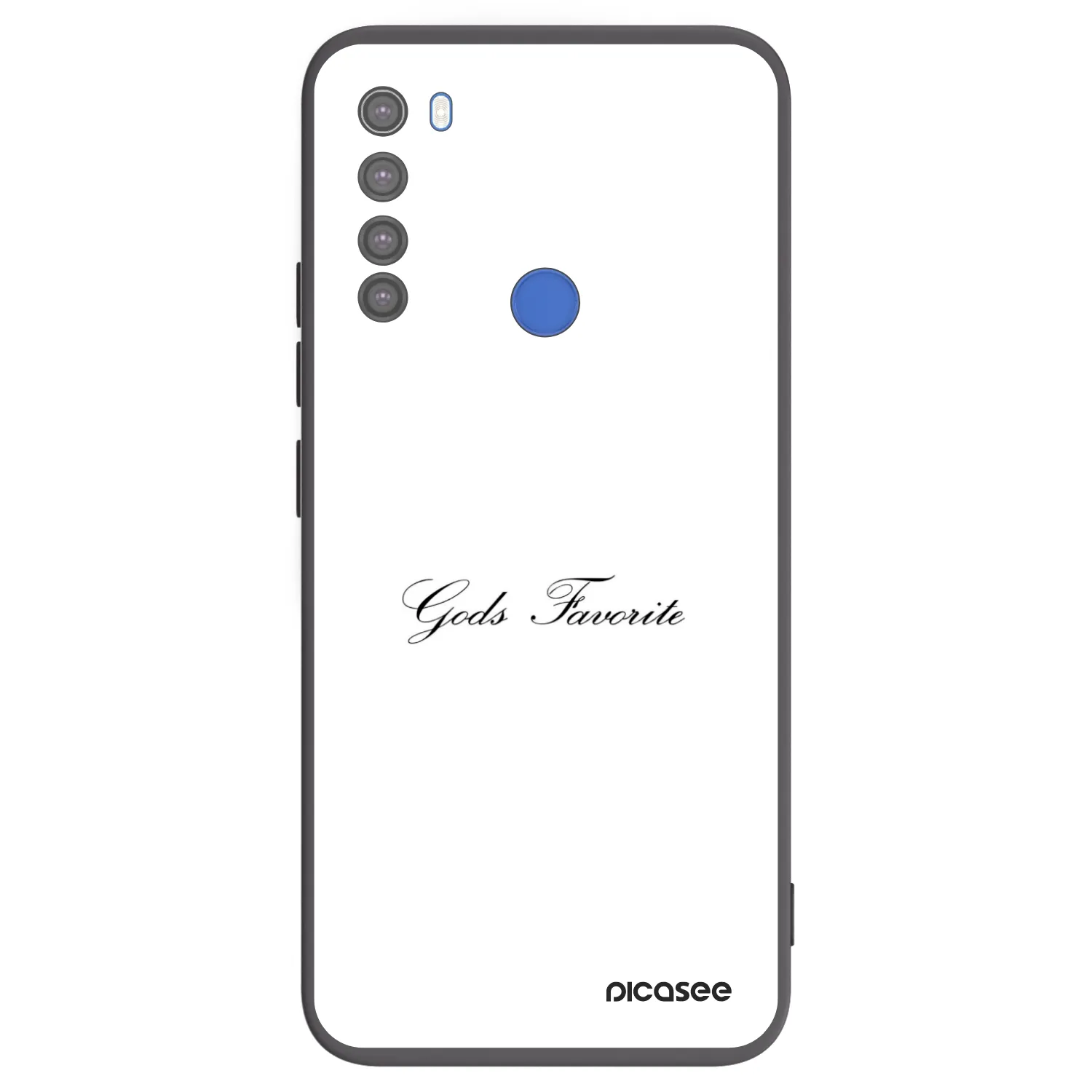 Picasee Μαύρη θήκη σιλικόνης για Xiaomi Redmi Note 8T - Gods Favorite