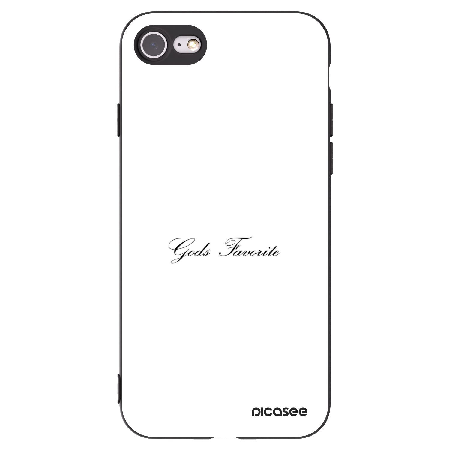 Picasee Μαύρη θήκη σιλικόνης για Apple iPhone SE 2020 - Gods Favorite