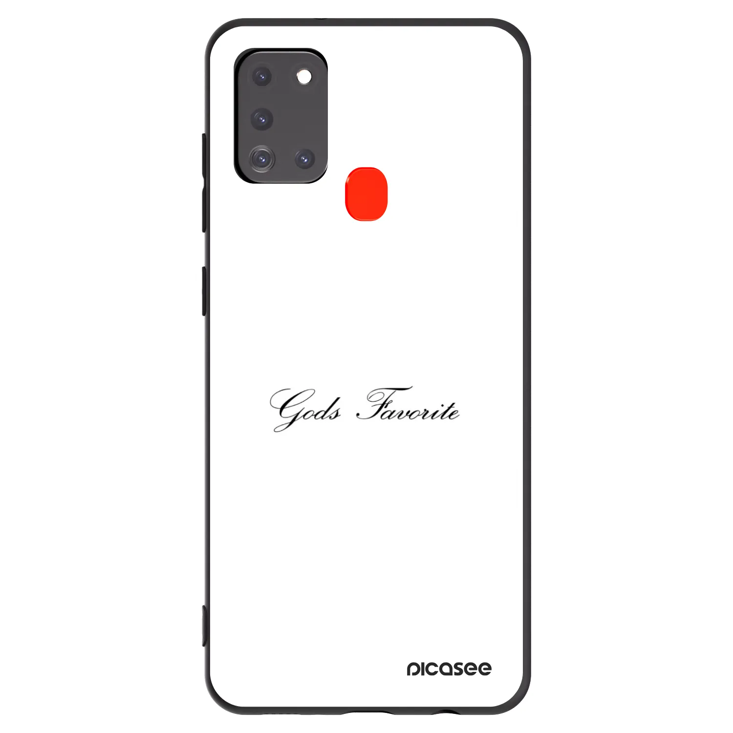 Picasee Μαύρη θήκη σιλικόνης για Samsung Galaxy A21s - Gods Favorite