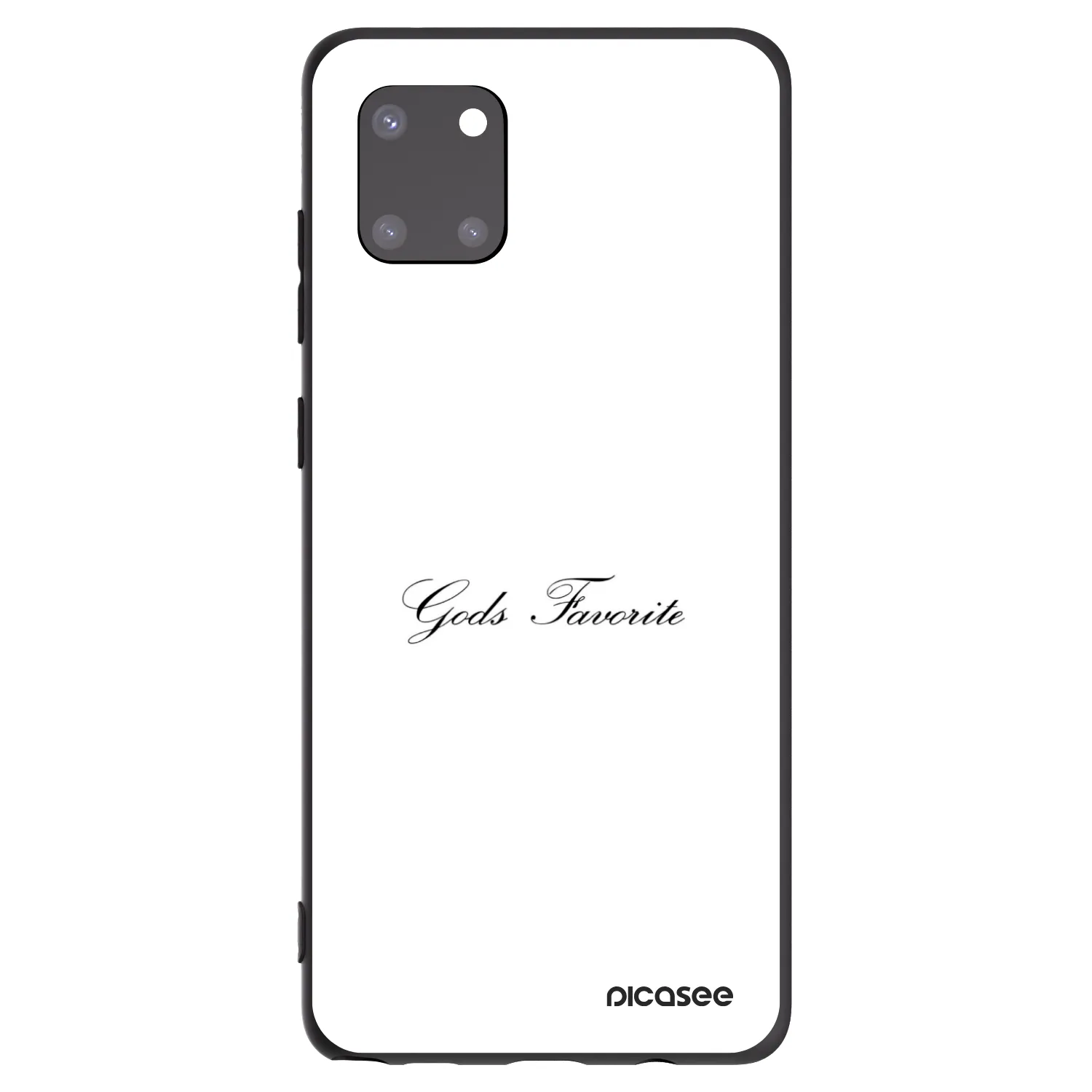 Picasee Μαύρη θήκη σιλικόνης για Samsung Galaxy Note 10 Lite N770F - Gods Favorite