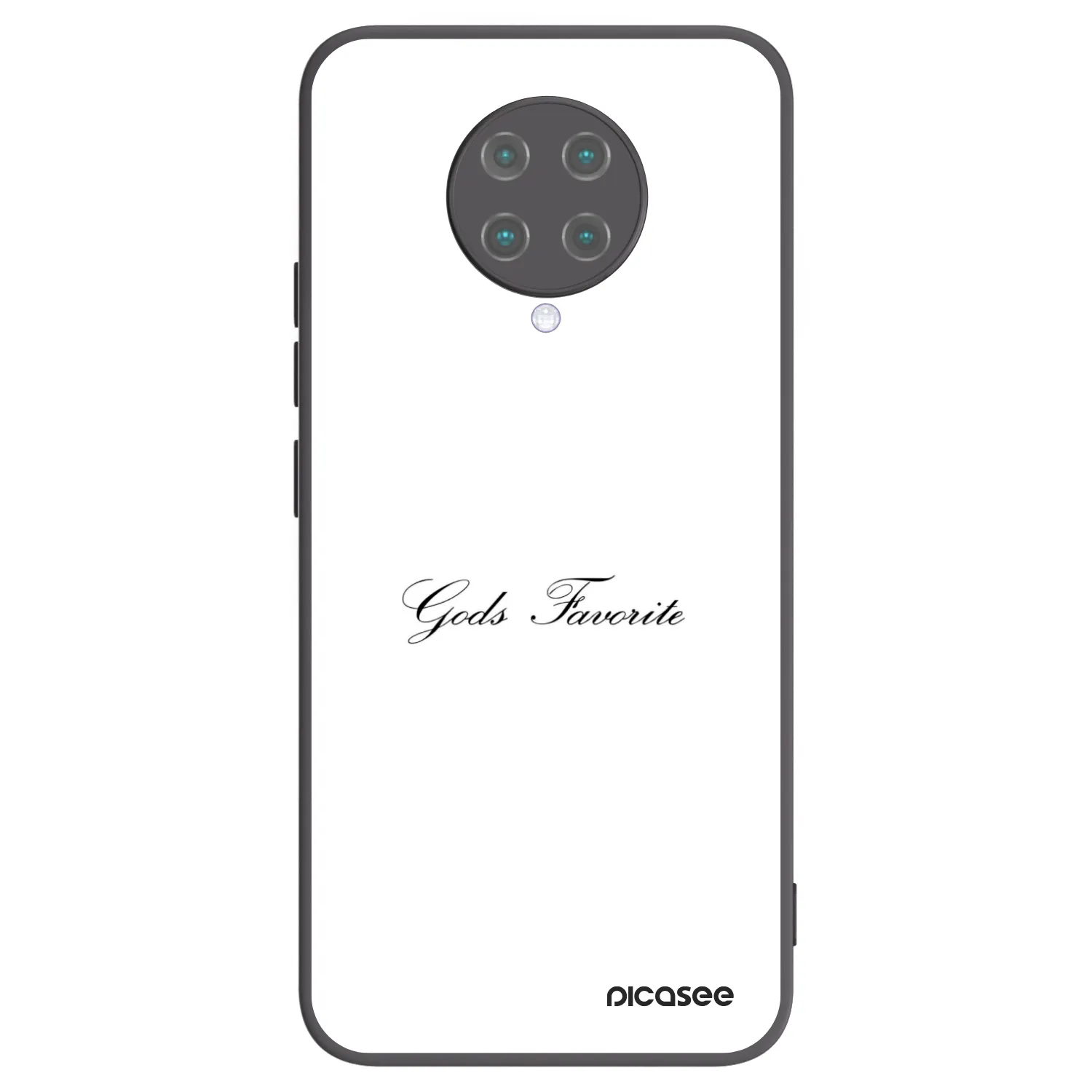 Picasee Μαύρη θήκη σιλικόνης για Xiaomi Poco F2 Pro - Gods Favorite