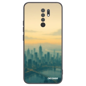 Picasee Μαύρη θήκη σιλικόνης για Xiaomi Redmi 9 - Airplane mode