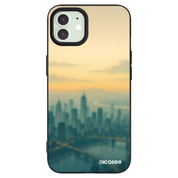 Picasee Μαύρη θήκη σιλικόνης για Apple iPhone 12 Pro - Airplane mode