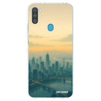 Picasee διαφανής θήκη σιλικόνης Samsung Galaxy M11 - Airplane mode