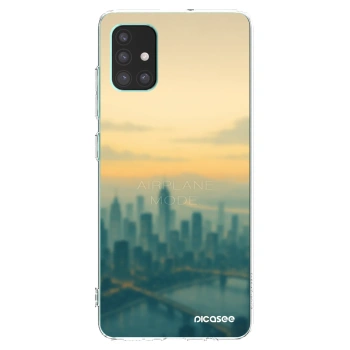Picasee διαφανής θήκη σιλικόνης Samsung Galaxy M51 M515F - Airplane mode