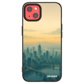 Picasee Μαύρη θήκη σιλικόνης για Apple iPhone 13 - Airplane mode