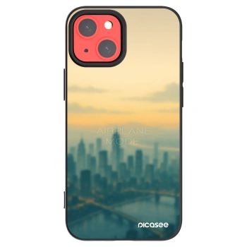 Picasee Μαύρη θήκη σιλικόνης για Apple iPhone 13 mini - Airplane mode