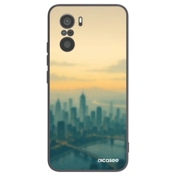 Picasee Μαύρη θήκη σιλικόνης για Xiaomi Poco F3 - Airplane mode