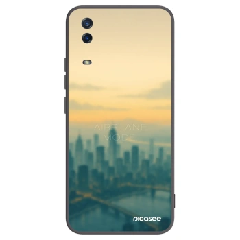 Picasee Μαύρη θήκη σιλικόνης για Vivo Y11s - Airplane mode