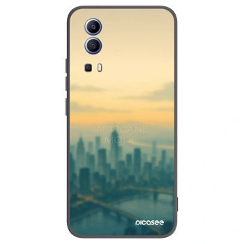 Picasee Μαύρη θήκη σιλικόνης για Vivo Y52 5G - Airplane mode