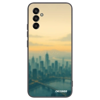 Picasee Μαύρη θήκη σιλικόνης για Samsung Galaxy M13 M135F - Airplane mode